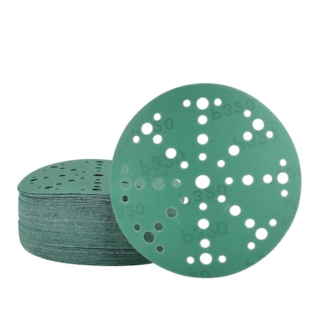 Legit Grit 6 inch Sand paper Disc, 49-Hole, 320 Grit, 50PK LG6-49320-50